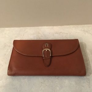 Etienne Aigner Brown Leather Wallet